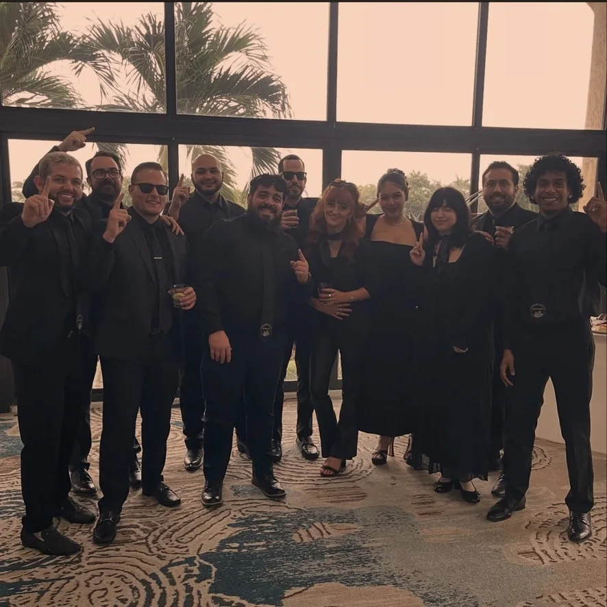 Ronnie Black with members of the Legacy team